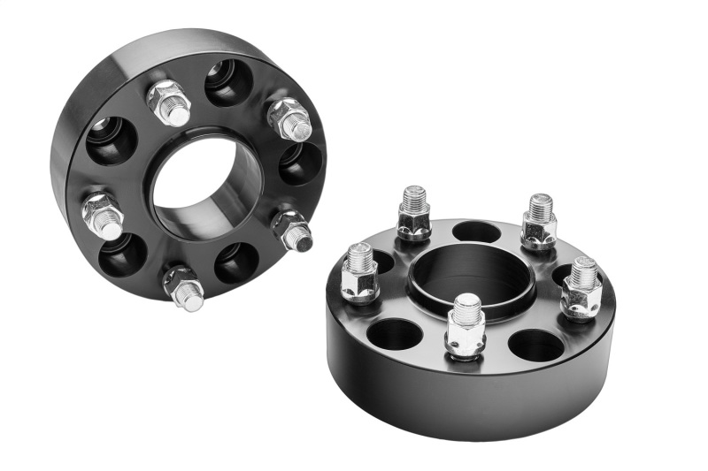 Jeep Wrangler Wheel Spacers - Rugged Ridge - Hub-Centric 1.75 Inch - Black - `18-`22 Jeep Wrangler Wheel Spacers - Rugged Ridge - Hub-Centric 1.75 Inch - Black - `18-`22